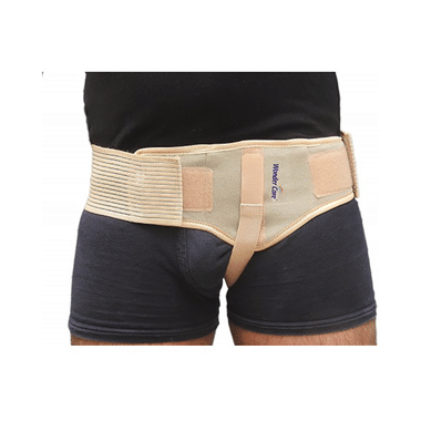 Wonder Care A103 Single Inguinal Hernia Support With One Removable Compression Pad Medium Right