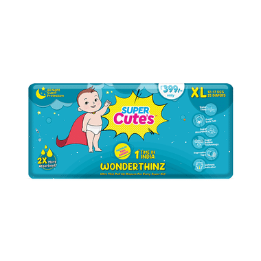 Super Cute's XL Wonderthinz Ultra Thin Pull Up Diaper (25 Each)