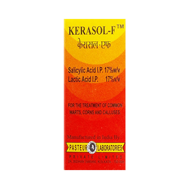 Kerasol F Lotion With Salicylic & Lactic Acid | For Common Warts, Corns & Calluses