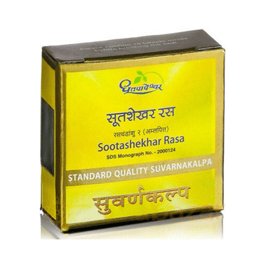 Dhootapapeshwar Sootashekhar Rasa Standard Quality Suvarnakalpa Tablet