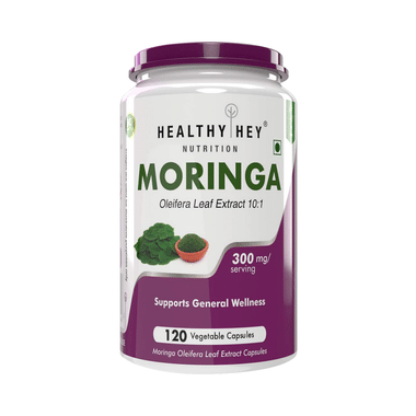 HealthyHey Moringa 300mg Vegetable Capsule