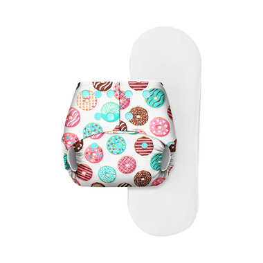 Basic Pocket Diaper With Dry Feel Pad Free Size Donut