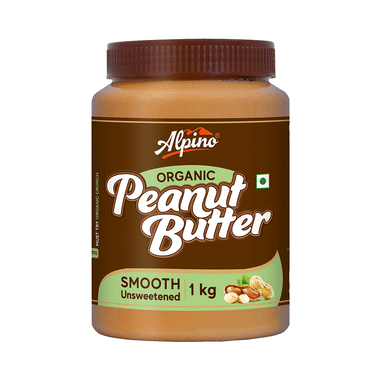 Alpino Organic Smooth Unsweetened Peanut Butter (1kg Each)