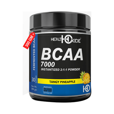 HealthOxide BCAA 7000 Instantized 2:1:1 Powder Tangy Pineapple