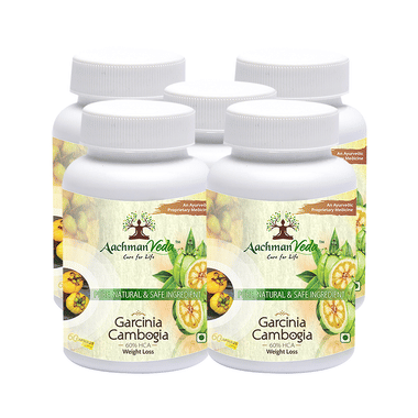 Aachman Veda Garcinia Cambogia 500mg 60% HCA Weight Loss Capsule (60 Each)