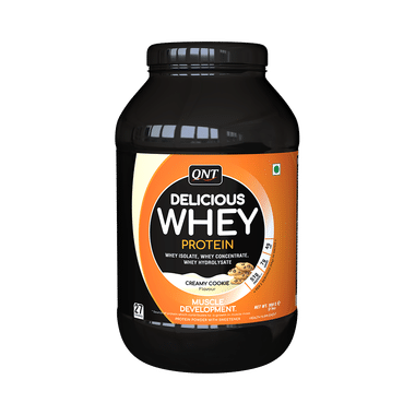 QNT Delicious Whey Protein Powder Creamy Cookie