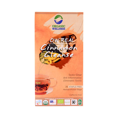 Organic Wellness OW' Real Cinnamon Herbal Infusion Bags Cleanse