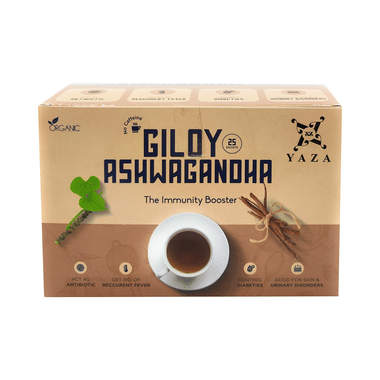 Yaza Giloy Ashwagandha Organic Tea Sachet (2gm Each)