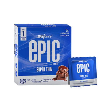 Manforce Epic Desire | Ultra Thin Condom for Enhanced Pleasure | Silk Chocolate