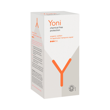 Yoni Organic Cotton Applicator Tampons Super