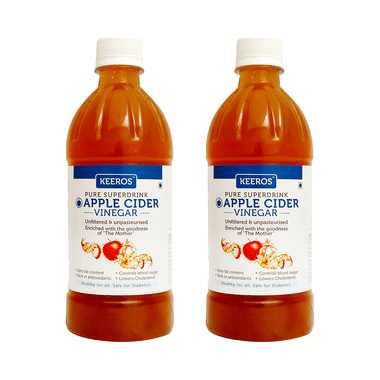 Keeros Pure Superdrink Apple Cider Vinegar (500ml Each)