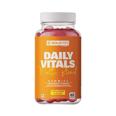 Boldpops Daily Vitals Multi Blend Gummies Strawberry