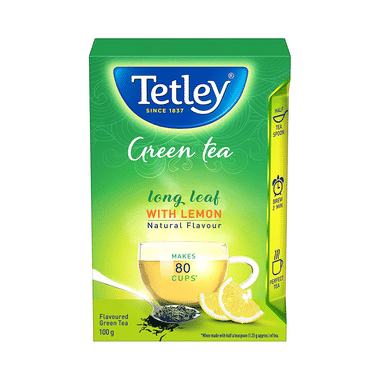 Tetley Tetley Green Tea, Long Leaf Tea with Lemon
