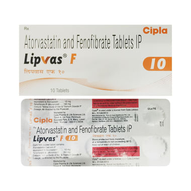 Lipvas F 10mg/160mg Tablet