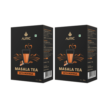 Auric Kadak Moringa Masala Black Tea with Real Spices  for Immunity Boost (500gm Each)