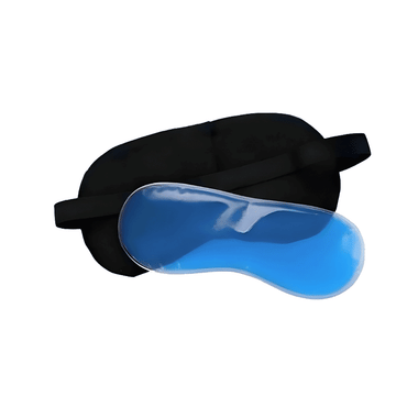 Healthtrek Sleeping Eye Mask With Cooling Gel Insert For Tired Eyes Black