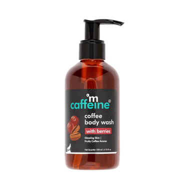 MCaffeine Coffee Body Wash With Berries | De-Tan & Deep Cleansing Shower Gel With Berries