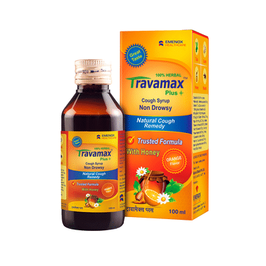 Travamax Plus Cough Syrup Honey Orange
