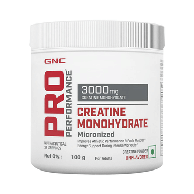 GNC Pro Performance Creatine Monohydrate 3000mg For Performance, Muscle Support & Energy | Powder