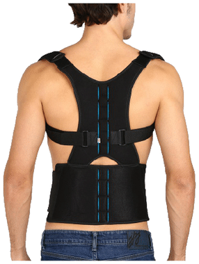 Buy Accusure Grey Posture Corrector Taylors Brace Dorso Lumbar Spinal  Support Belt 28-40 In Online at Best Prices in India - JioMart.