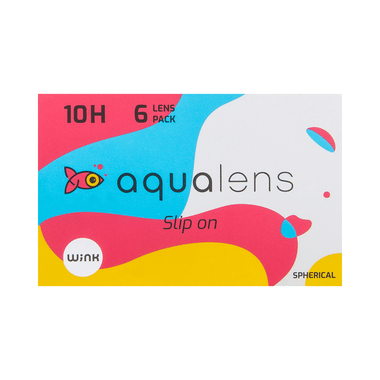 Aqualens 10H Monthly Disposable Contact Lens With UV Protection Optical Power -2.25 Transparent Spherical