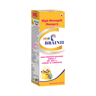 NRG Life Brainii High Strength Omega 3 Syrup Mango