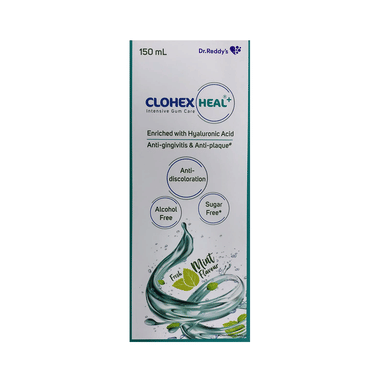 Clohex Heal Plus Mouth Wash Fresh Mint Sugar Free