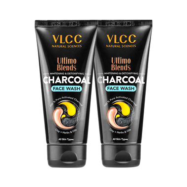 VLCC Ultimo Blends Whitening & Detoxifying Face Wash (100ml Each) Charcoal