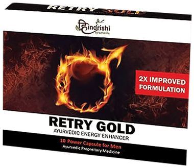 Hindrishi Ayurveda Retry Gold Men's Performance Support Capsule (10 Each) Hindrishi Ayurveda Retry Gold Men's Performance Support Capsule (10 Each)