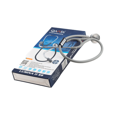 Qanta QA-1040 Stethoscope Lumina II SS With Stainless Steel Chest Piece Grey