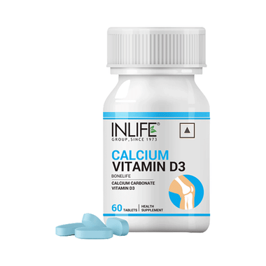 Inlife Calcium & Vitamin D3 for Bone Health | Tablet