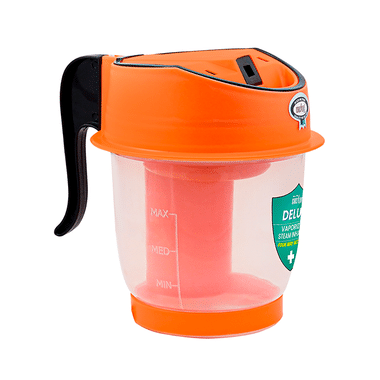 Crescent Delux Facial Steamer Vaporizer for Cold and Cough Medium Orange