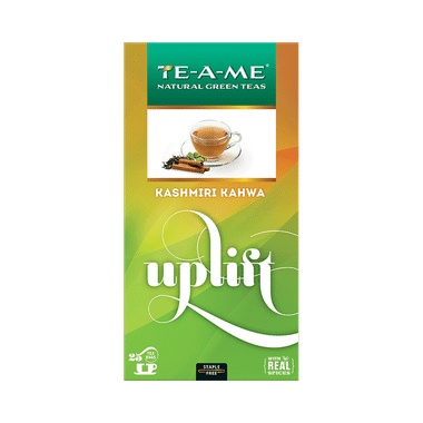 TE-A-ME Green Tea Bags (2gm Each) Kashmiri Kahwa