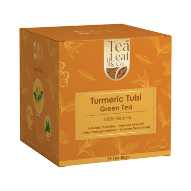 Tea Leaf & Co Turmeric Tulsi Green Tea Bag (1.8gm Each)