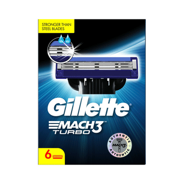 Gillette Mach 3 Shaving Razor Blades Turbo