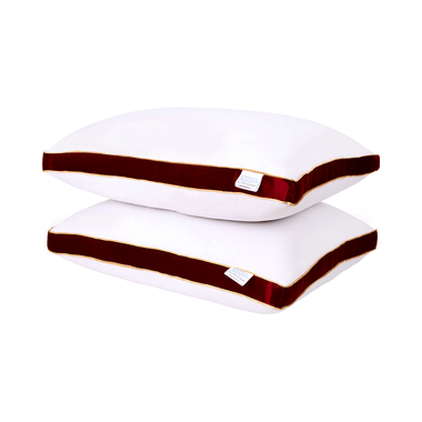 Sleepsia Microfiber Bed Pillow For Sleeping Red
