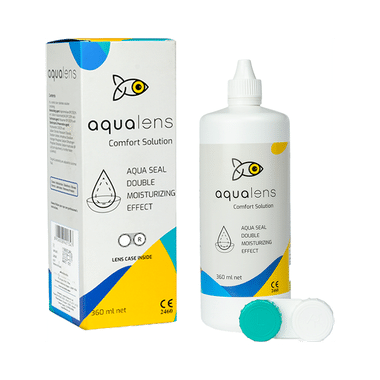 Aqualens Comfort Contact Lens Solution For Double Moisturising Effect | With Lens Case