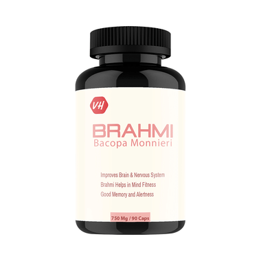 Vitaminhaat Brahmi  Bacopa 750mg Capsule