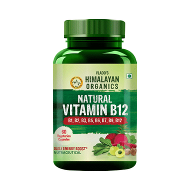 Vlado's Himalayan Organics Plant Based Vitamin B12 Natural Vegetarian Capsule