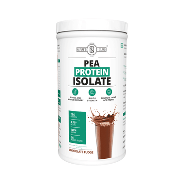 Nature's Island Pea Protein Isolate Powder Chocolate Fudge