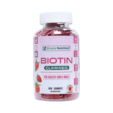 Simply Nutrition Biotin Gummies Strawberry