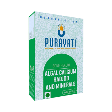 Purayati Bone Health Algal Calcium Hadjod And Minerals Tablet