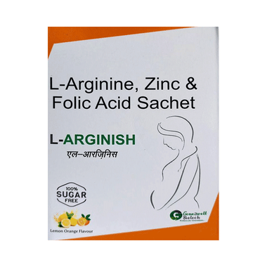 L-Arginish Sachet Lemon Orange Sugar Free