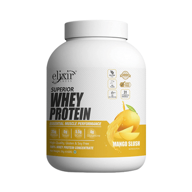 Elixir Wellness Superior Whey Protein Mango Slush