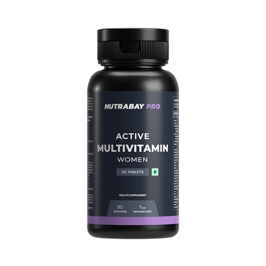 Nutrabay Pro Active Multivitamin For Women | For Energy, Hormonal Balance & Immunity | Tablet