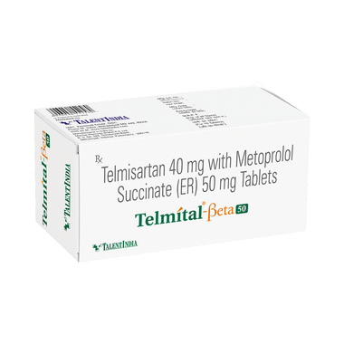 Telmital-Beta 50 Tablet ER