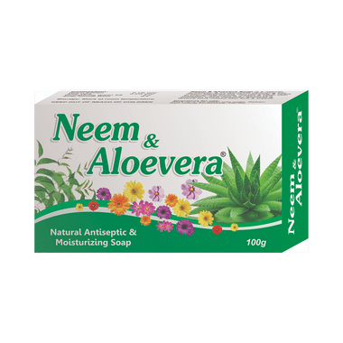 PIL Neem & Alovera Soap - Natural Antiseptic & Moisturizing Soap