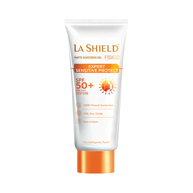 La Shield Fisico Matte SPF 50 PA+++ Sunscreen Gel | Water-Resistant & Paraben-Free