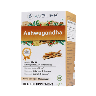 Avalife Ashwagandha Veg Capsule