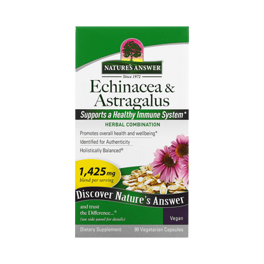 Nature's Answer Echinacea & Astragalus 1425mg Vegetarian Capsules